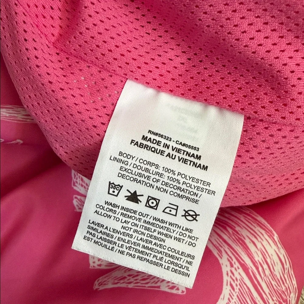 Nike Men's NSW Woven Flow Swoosh All Over Print Gym Swim Shorts Pink Sz XXL